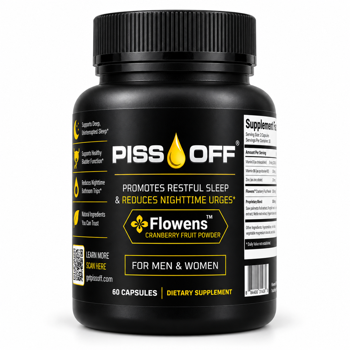 PISS OFF™ Bladder Support Formula for Men and Women